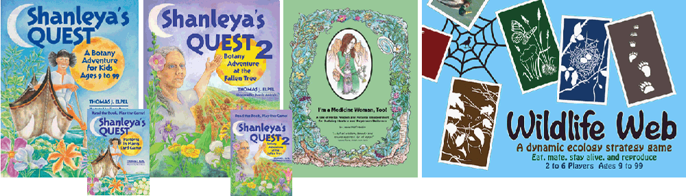 Shanleya's Quest books and games, plus Wildlife Web.