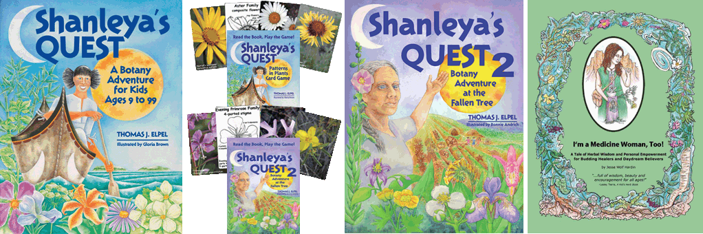 Shanleya's Quest books and games, plus I'm a Medicine Woman, Too!.
